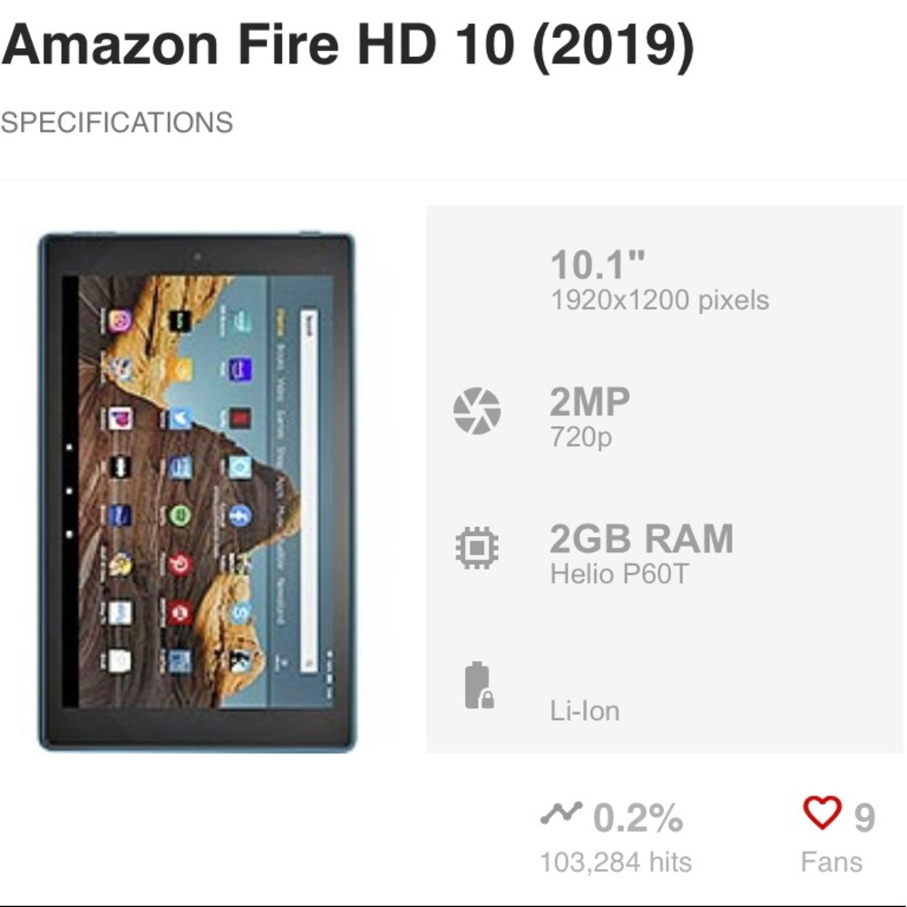 Kindle Fire m2v3r5 2019 with case Good-Great condition